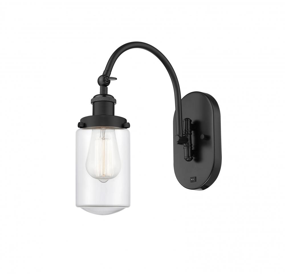 Dover - 1 Light - 5 inch - Matte Black - Adjustable Swing Arm