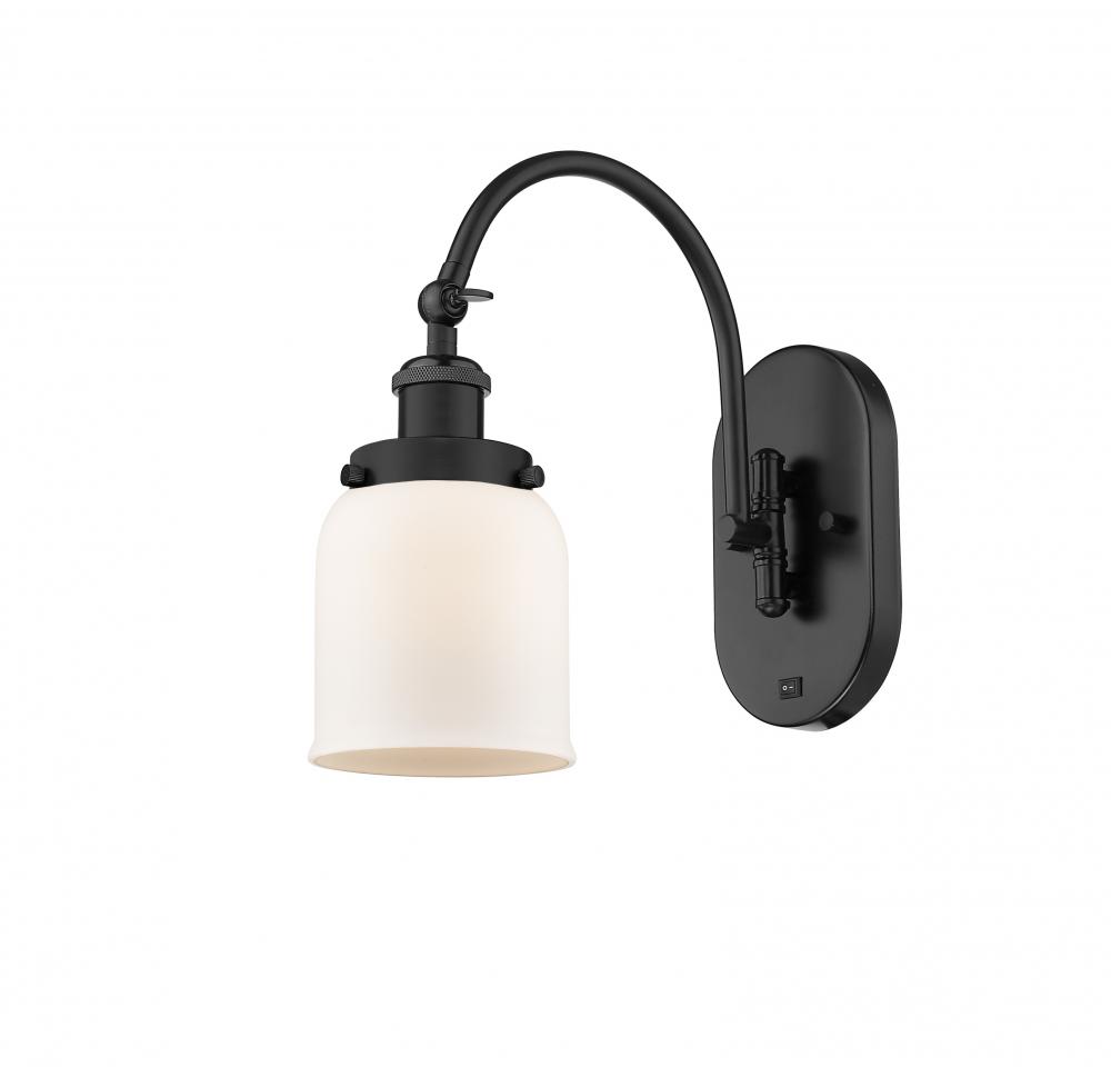 Bell - 1 Light - 5 inch - Matte Black - Adjustable Swing Arm