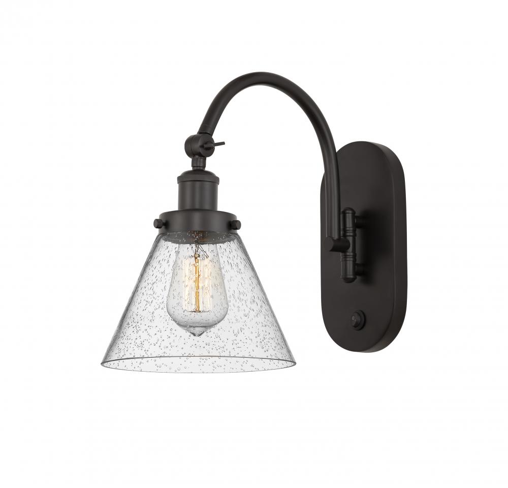 Cone - 1 Light - 8 inch - Oil Rubbed Bronze - Adjustable Swing Arm
