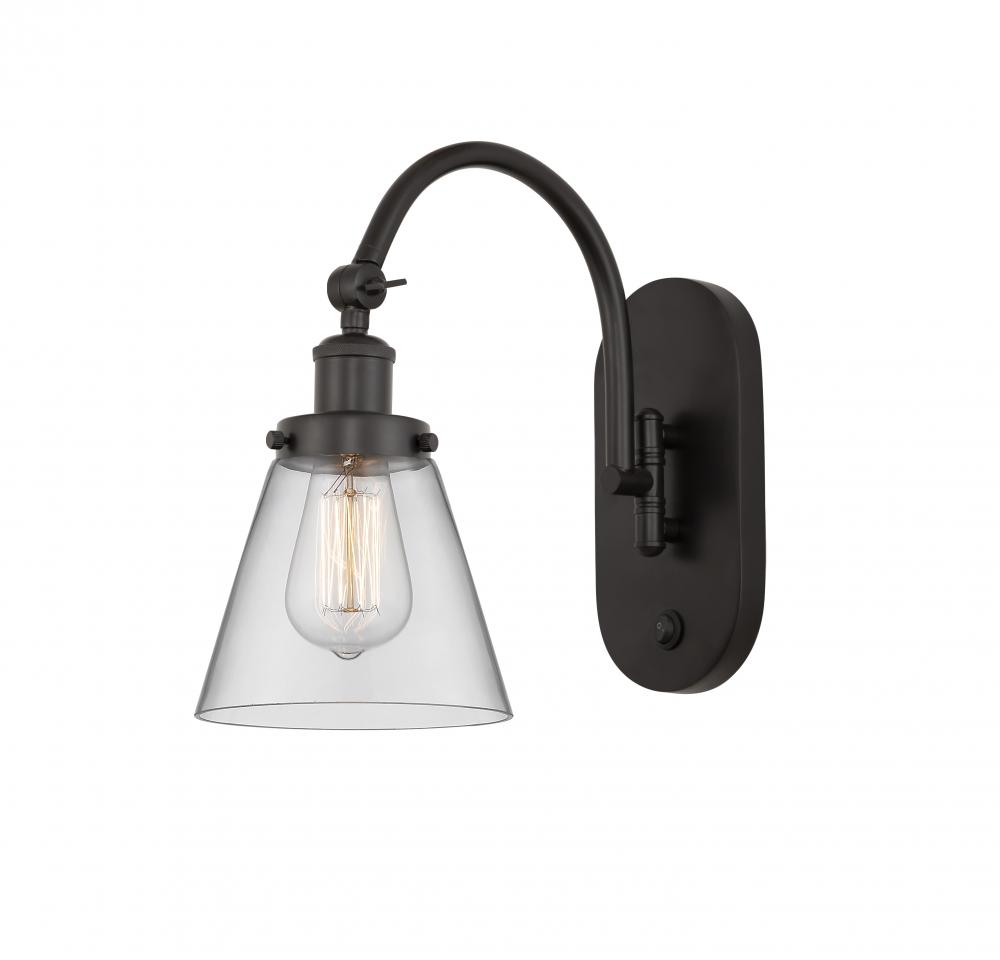 Cone - 1 Light - 6 inch - Oil Rubbed Bronze - Adjustable Swing Arm