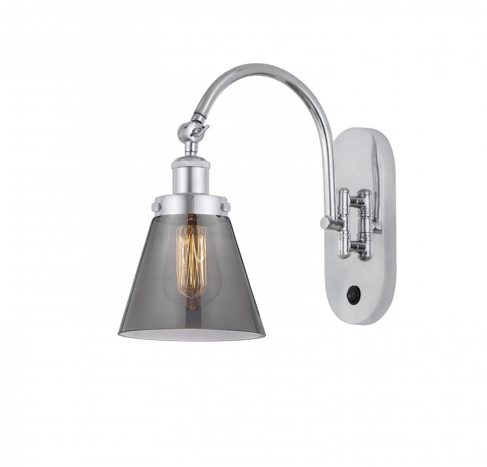 Cone - 1 Light - 6 inch - Polished Chrome - Adjustable Swing Arm