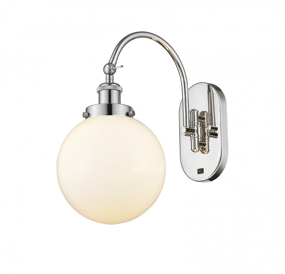 Beacon - 1 Light - 8 inch - Polished Nickel - Adjustable Swing Arm