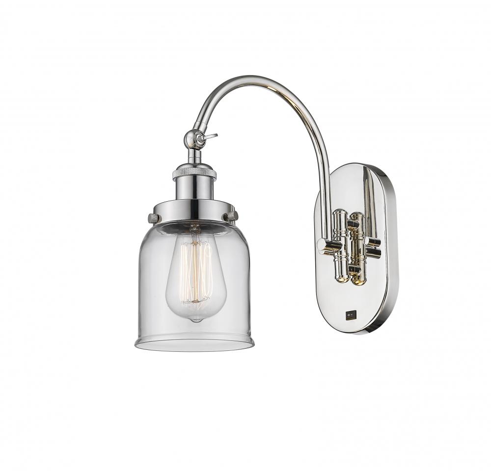 Bell - 1 Light - 5 inch - Polished Nickel - Adjustable Swing Arm
