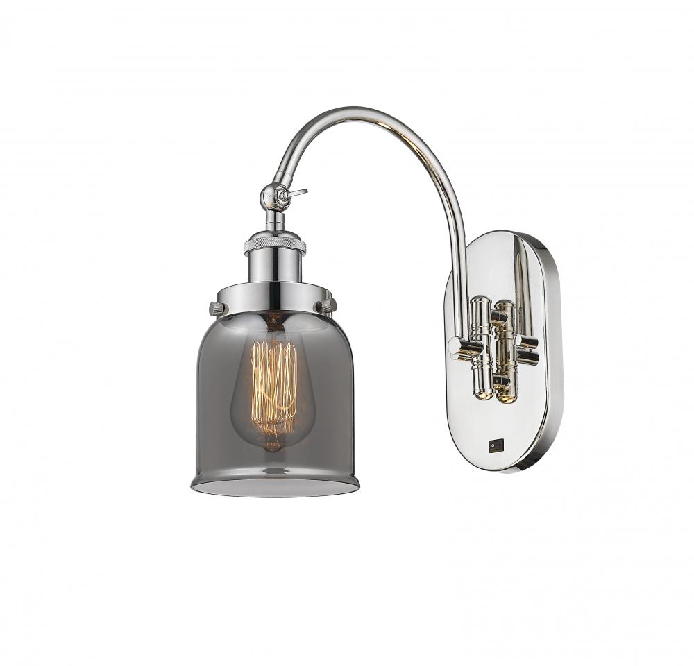 Bell - 1 Light - 5 inch - Polished Nickel - Adjustable Swing Arm