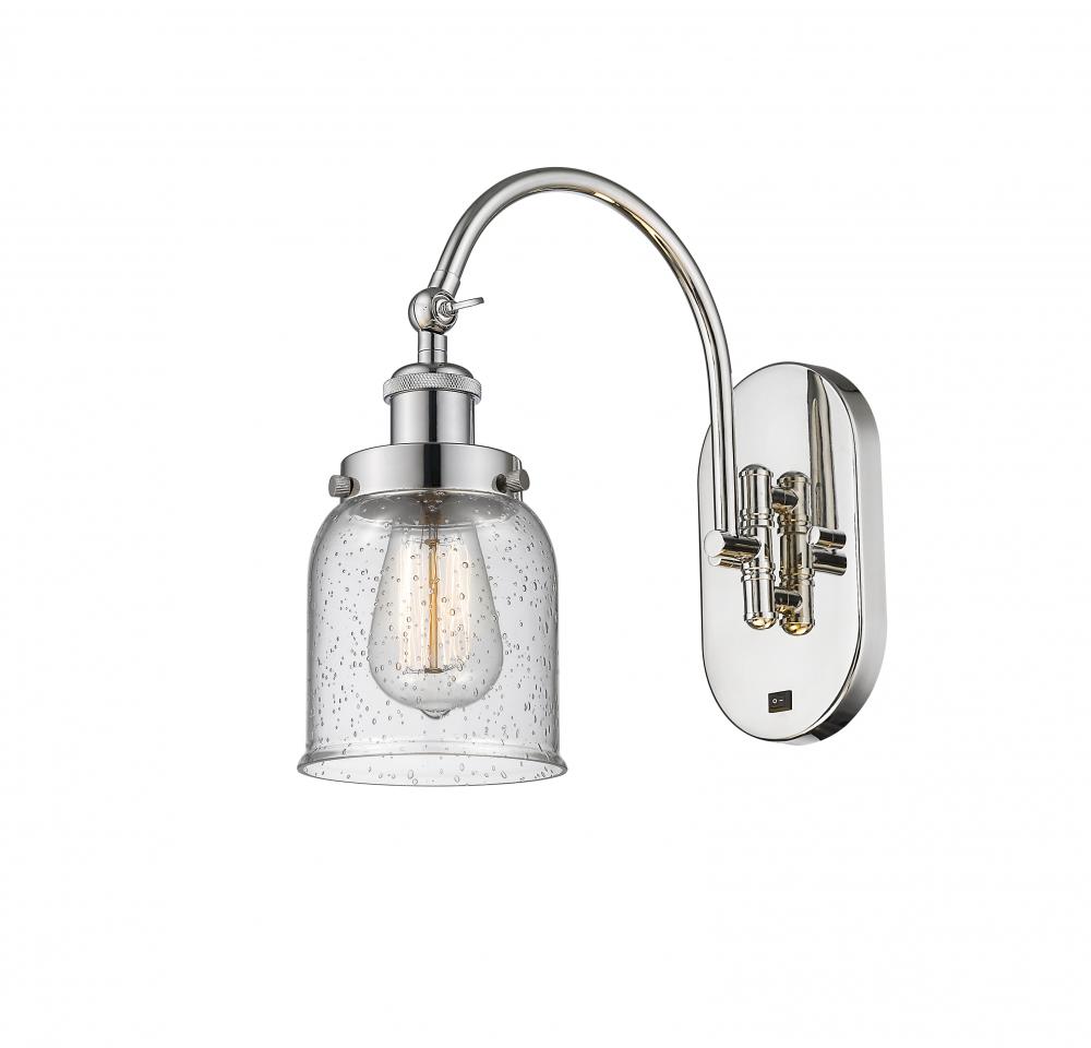 Bell - 1 Light - 5 inch - Polished Nickel - Adjustable Swing Arm