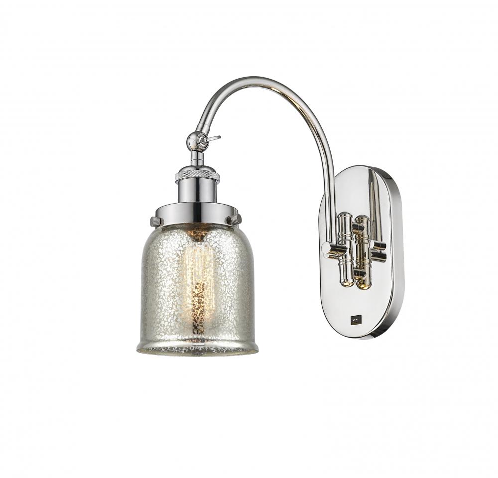 Bell - 1 Light - 5 inch - Polished Nickel - Adjustable Swing Arm