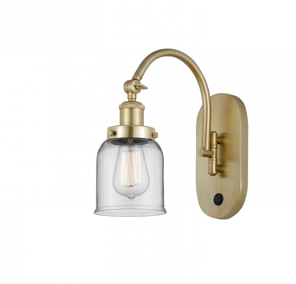 Bell - 1 Light - 5 inch - Satin Gold - Adjustable Swing Arm
