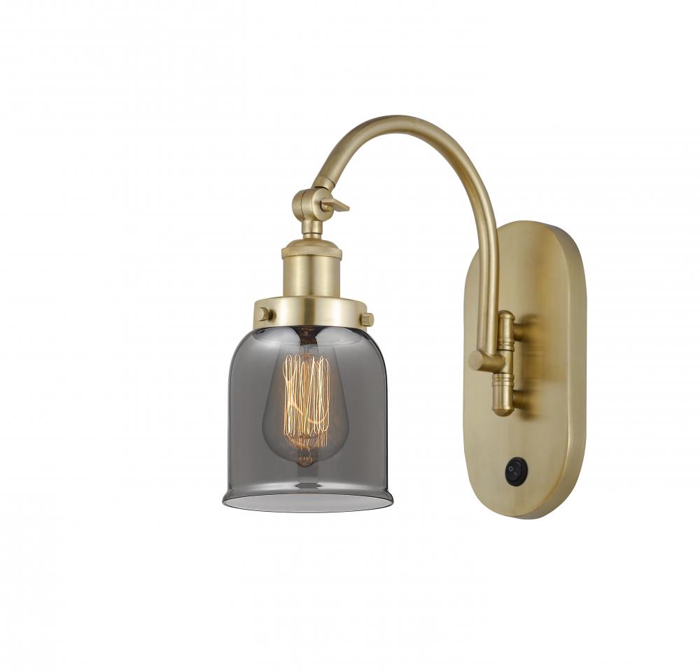Bell - 1 Light - 5 inch - Satin Gold - Adjustable Swing Arm
