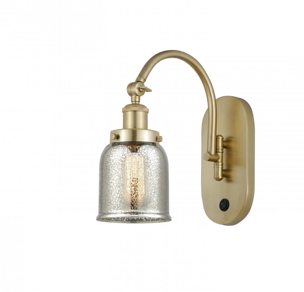 Bell - 1 Light - 5 inch - Satin Gold - Adjustable Swing Arm