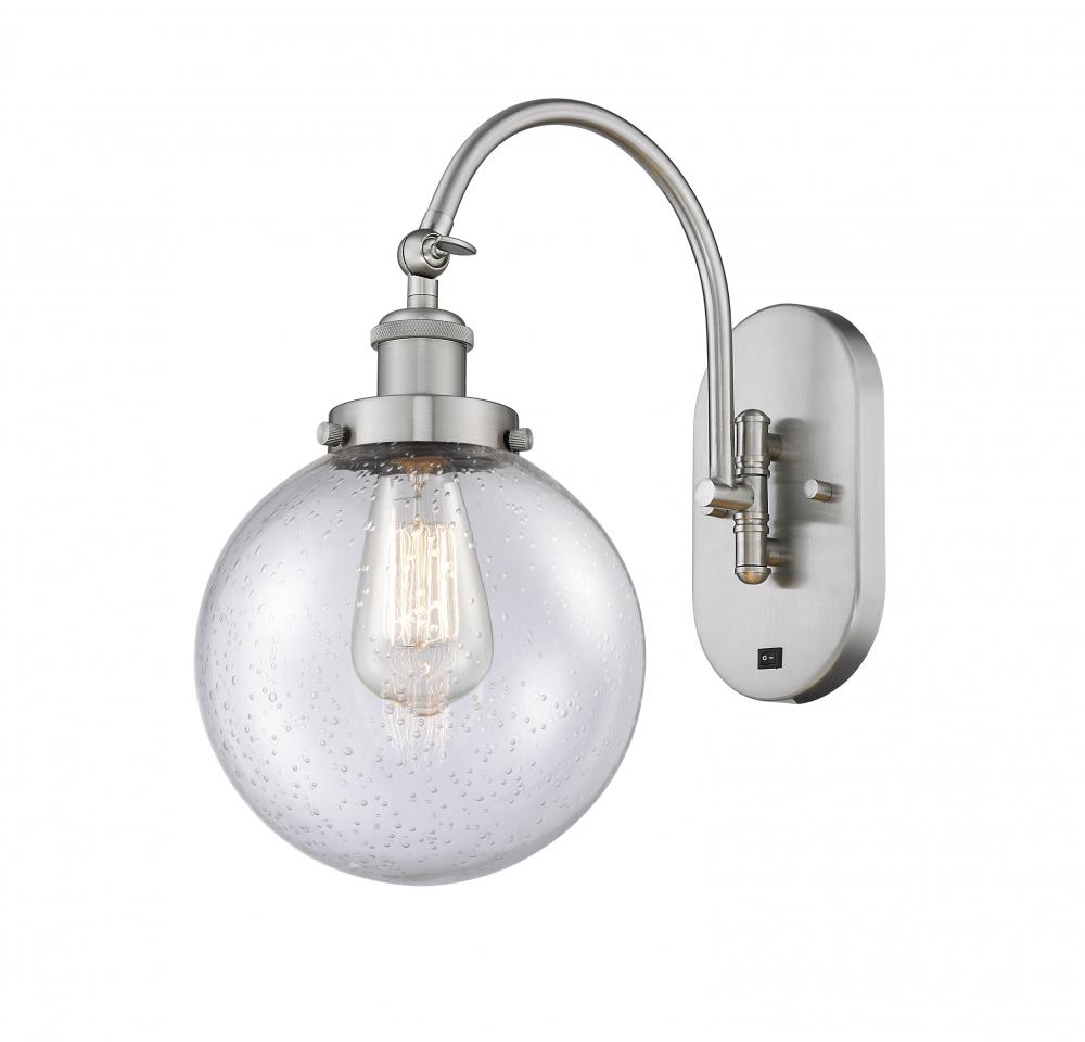 Beacon - 1 Light - 8 inch - Brushed Satin Nickel - Adjustable Swing Arm