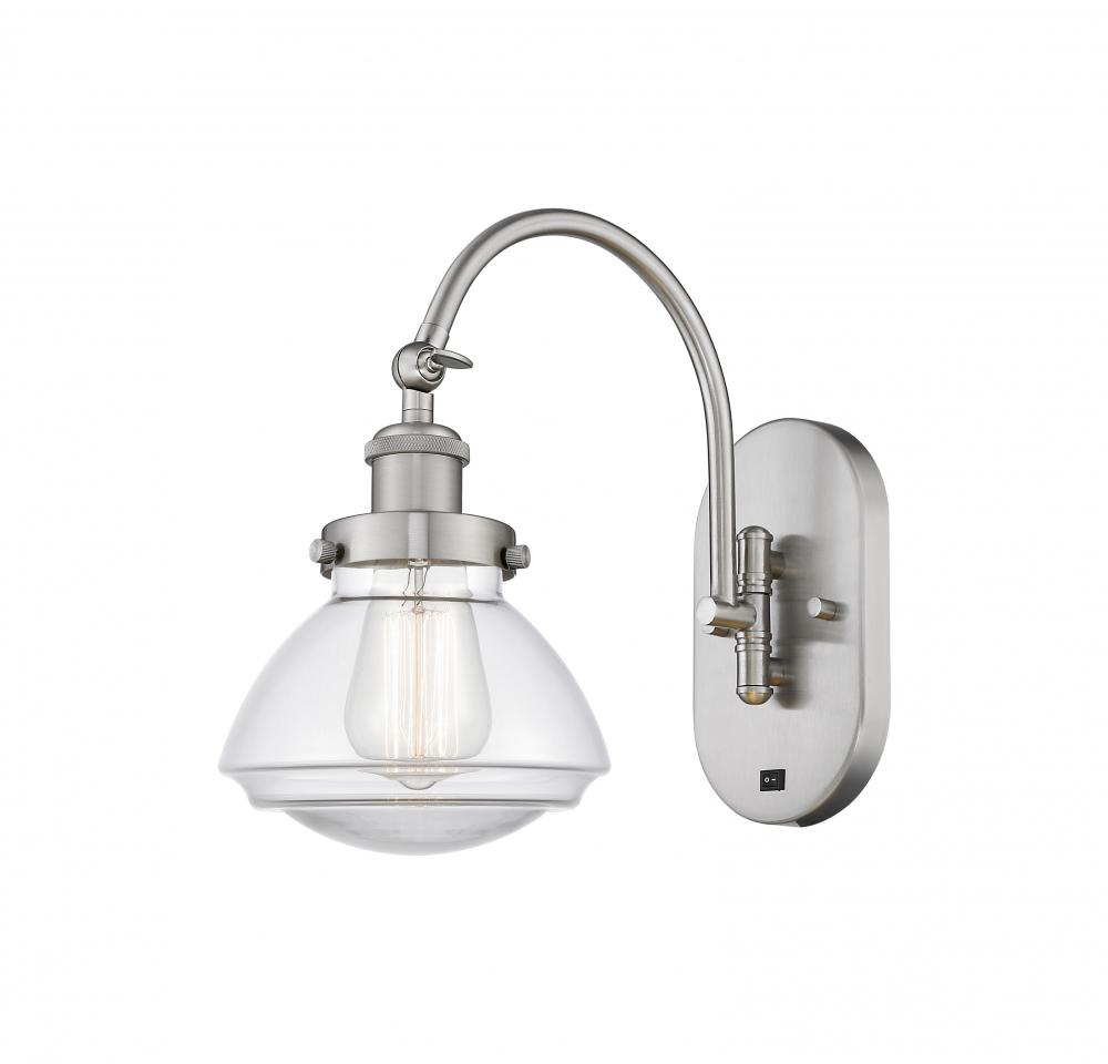Olean - 1 Light - 7 inch - Brushed Satin Nickel - Adjustable Swing Arm
