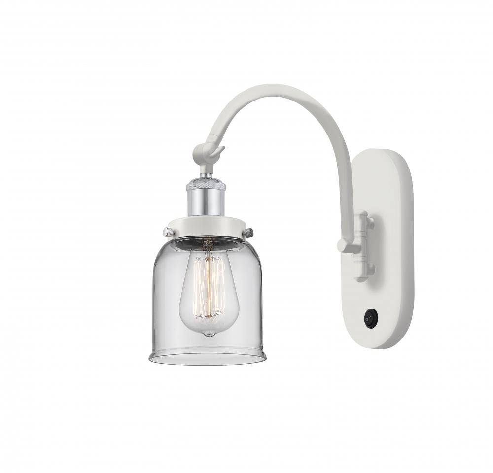 Bell - 1 Light - 5 inch - White Polished Chrome - Adjustable Swing Arm