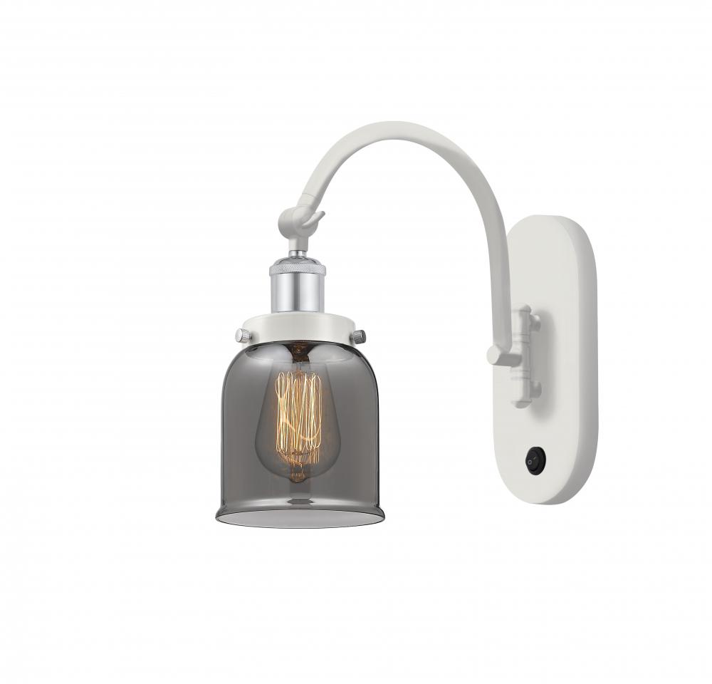 Bell - 1 Light - 5 inch - White Polished Chrome - Adjustable Swing Arm