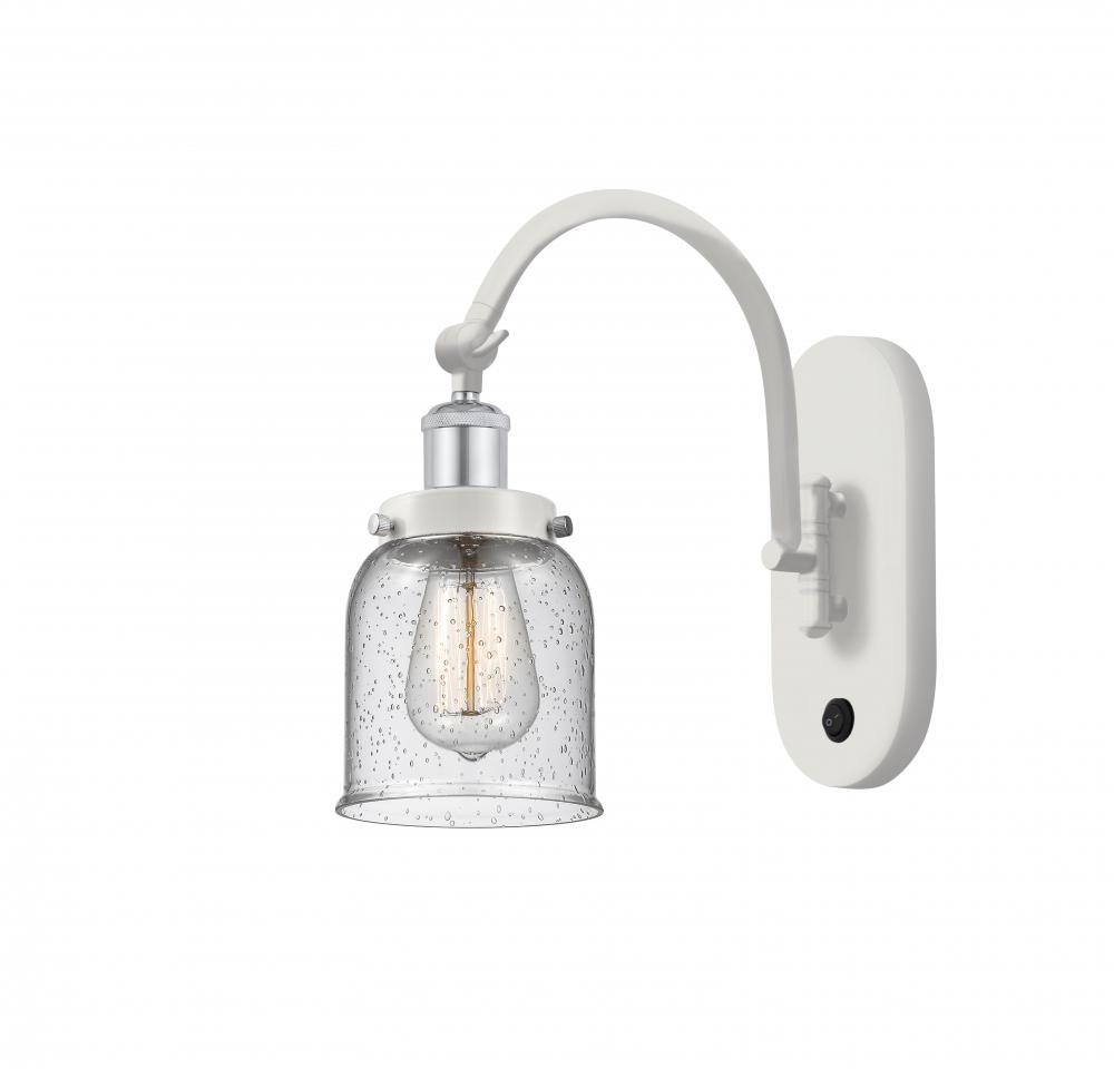 Bell - 1 Light - 5 inch - White Polished Chrome - Adjustable Swing Arm