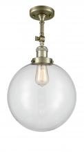 Innovations Lighting 201F-AB-G202-12 - Beacon - 1 Light - 12 inch - Antique Brass - Adjustable Semi-Flush Mount
