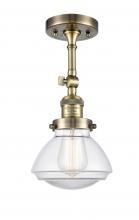 Innovations Lighting 201F-AB-G322 - Olean - 1 Light - 7 inch - Antique Brass - Adjustable Semi-Flush Mount