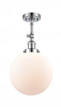 Innovations Lighting 201F-PC-G201-10 - Beacon - 1 Light - 10 inch - Polished Chrome - Adjustable Semi-Flush Mount