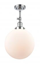 Innovations Lighting 201F-PC-G201-12 - Beacon - 1 Light - 12 inch - Polished Chrome - Adjustable Semi-Flush Mount