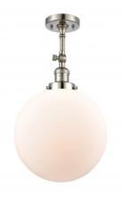 Innovations Lighting 201F-PN-G201-12 - Beacon - 1 Light - 12 inch - Polished Nickel - Adjustable Semi-Flush Mount