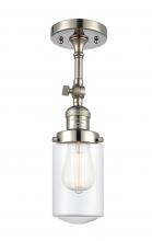 Innovations Lighting 201F-PN-G312 - Dover - 1 Light - 5 inch - Polished Nickel - Adjustable Semi-Flush Mount