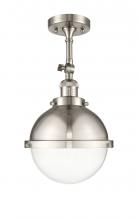 Innovations Lighting 201F-SN-HFS-82-SN - Hampden - 1 Light - 9 inch - Brushed Satin Nickel - Adjustable Semi-Flush Mount