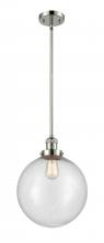 Innovations Lighting 201S-PN-G204-12 - Beacon - 1 Light - 12 inch - Polished Nickel - Stem Hung - Mini Pendant