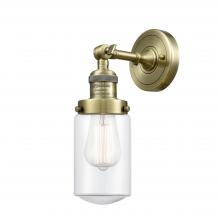 Innovations Lighting 203-AB-G312 - Dover - 1 Light - 5 inch - Antique Brass - Adjustable Sconce