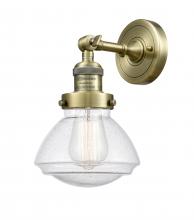 Innovations Lighting 203-AB-G324 - Olean - 1 Light - 7 inch - Antique Brass - Adjustable Sconce