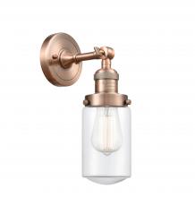 Innovations Lighting 203-AC-G312 - Dover - 1 Light - 5 inch - Antique Copper - Adjustable Sconce