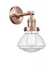 Innovations Lighting 203-AC-G322 - Olean - 1 Light - 7 inch - Antique Copper - Adjustable Sconce