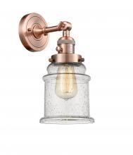 Innovations Lighting 203SW-AC-G184 - Canton - 1 Light - 7 inch - Antique Copper - Adjustable Sconce