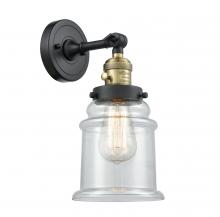 Innovations Lighting 203SW-BAB-G182 - Canton - 1 Light - 7 inch - Black Antique Brass - Adjustable Sconce
