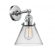 Innovations Lighting 203SW-PC-G42-LED - Cone 1 Light 8 inch Sconce With Switch