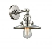 Innovations Lighting 203SW-PN-M1 - Railroad - 1 Light - 8 inch - Polished Nickel - Adjustable Sconce
