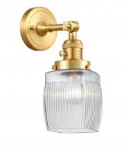 Innovations Lighting 203SW-SG-G302 - Colton - 1 Light - 6 inch - Satin Gold - Adjustable Sconce