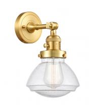 Innovations Lighting 203SW-SG-G324 - Olean - 1 Light - 7 inch - Satin Gold - Adjustable Sconce