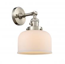Innovations Lighting 203SW-SN-G71-LED - Bell 1 Light 8 inch Sconce With Switch