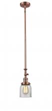 Innovations Lighting 206-AC-G52 - Bell - 1 Light - 5 inch - Antique Copper - Stem Hung - Adjustable Mini Pendant