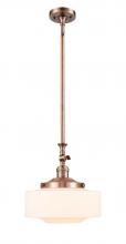 Innovations Lighting 206-AC-G691-12 - Bridgeton - 1 Light - 12 inch - Antique Copper - Stem Hung - Adjustable Mini Pendant