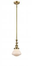 Innovations Lighting 206-BB-G321 - Olean - 1 Light - 7 inch - Brushed Brass - Stem Hung - Adjustable Mini Pendant