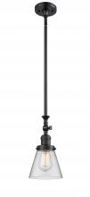 Innovations Lighting 206-BK-G62 - Cone - 1 Light - 6 inch - Matte Black - Stem Hung - Adjustable Mini Pendant