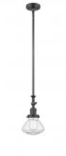 Innovations Lighting 206-OB-G322 - Olean - 1 Light - 7 inch - Oil Rubbed Bronze - Stem Hung - Adjustable Mini Pendant