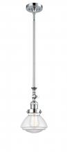 Innovations Lighting 206-PC-G322 - Olean - 1 Light - 7 inch - Polished Chrome - Stem Hung - Adjustable Mini Pendant