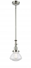 Innovations Lighting 206-PN-G322 - Olean - 1 Light - 7 inch - Polished Nickel - Stem Hung - Adjustable Mini Pendant