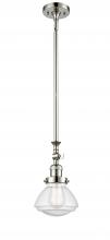 Innovations Lighting 206-PN-G324 - Olean - 1 Light - 7 inch - Polished Nickel - Stem Hung - Adjustable Mini Pendant
