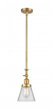 Innovations Lighting 206-SG-G62 - Cone - 1 Light - 6 inch - Satin Gold - Stem Hung - Adjustable Mini Pendant