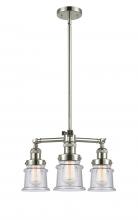 Innovations Lighting 207-PN-G184S - Canton - 3 Light - 18 inch - Polished Nickel - Stem Hung - Chandelier