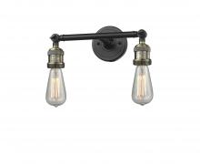 Innovations Lighting 208-BAB - Bare Bulb - 2 Light - 11 inch - Black Antique Brass - Adjustable Bath Vanity Light