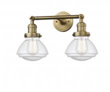 Innovations Lighting 208-BB-G324 - Olean - 2 Light - 17 inch - Brushed Brass - Adjustable Bath Vanity Light