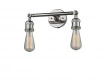 Innovations Lighting 208-PN - Bare Bulb - 2 Light - 11 inch - Polished Nickel - Adjustable Bath Vanity Light